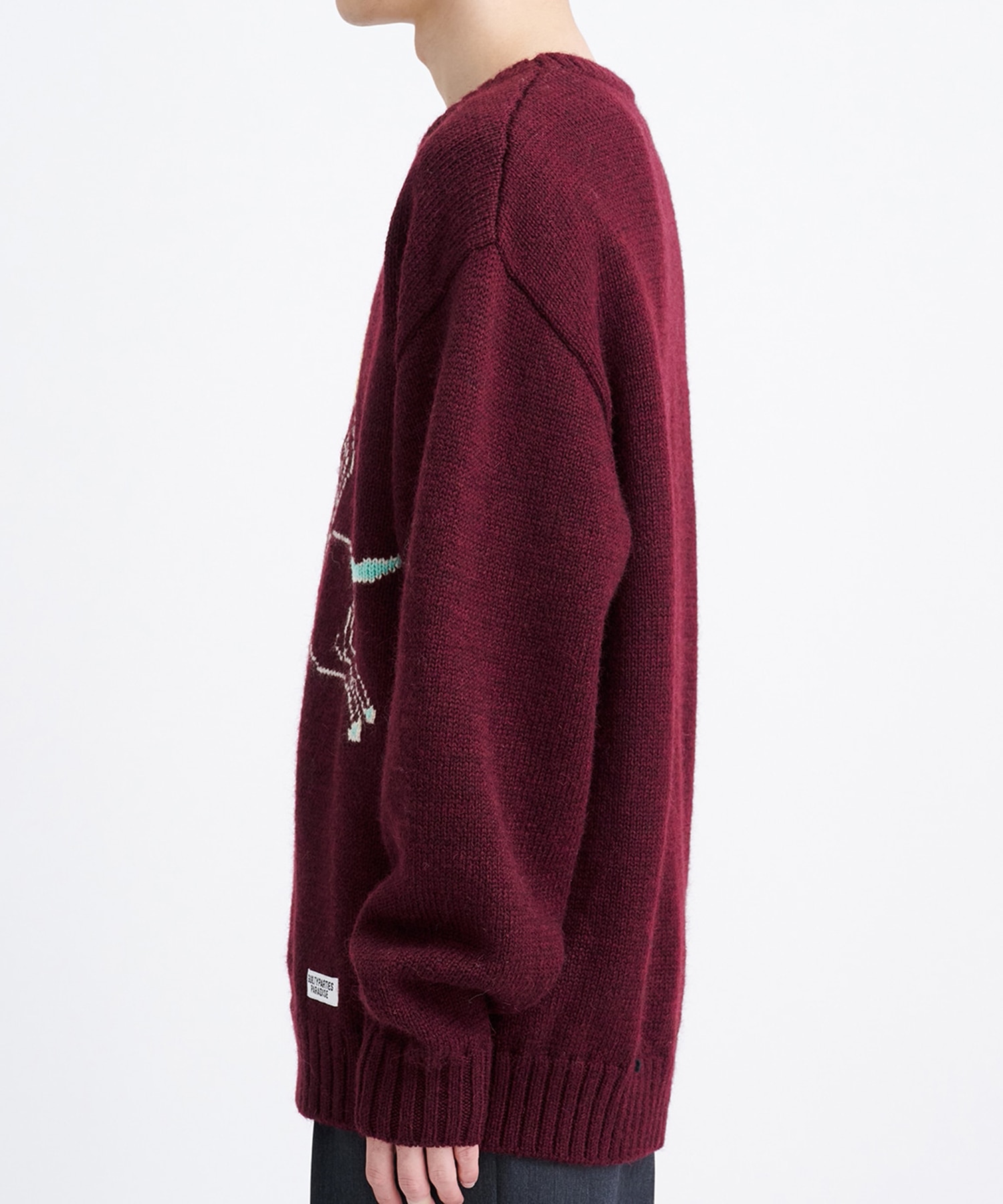 INTARSIA CREW NECK SWEATER WACKO MARIA