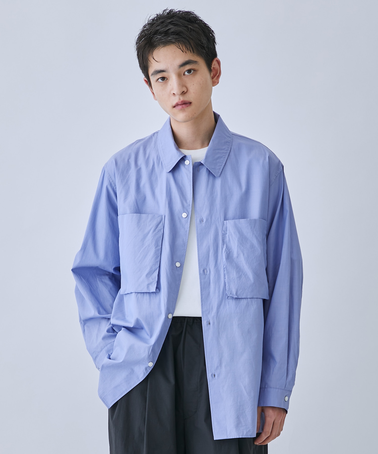 Chambray Gusset PKT Shirt blurhms