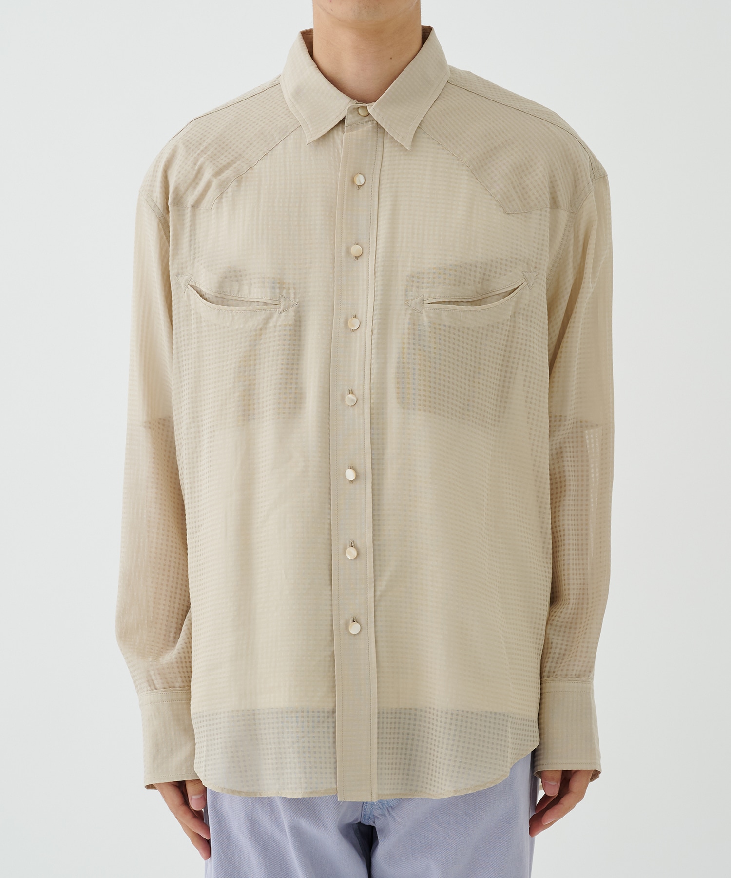 SHEER WESTERN SHIRTS SEVEN BY SEVEN