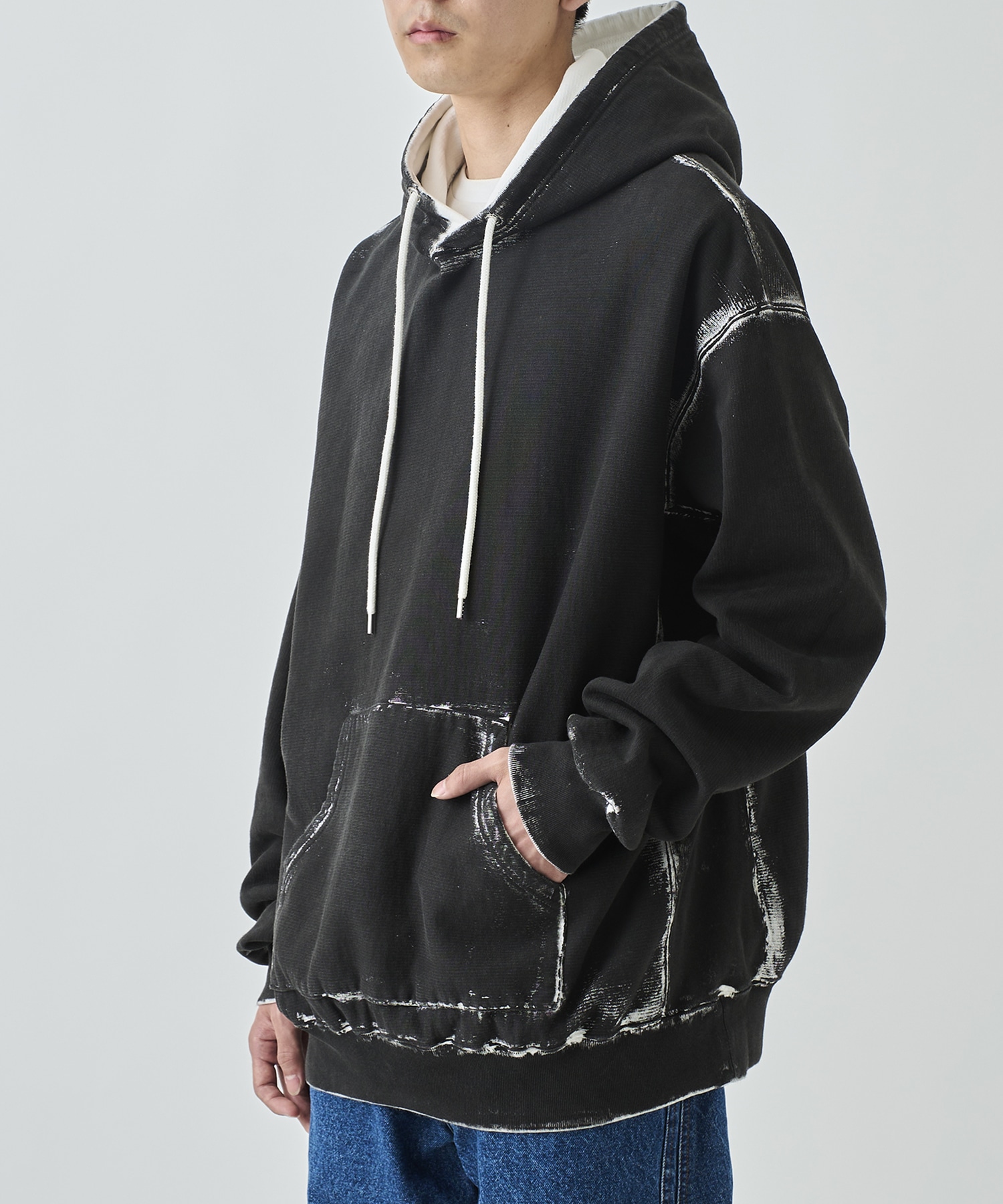 〈別注〉PAINTED SWEAT HOODIE JOHN LAWRENCE SULLIVAN