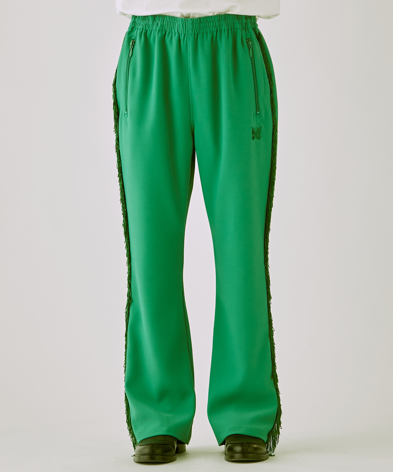 Fringe Boot-Cut Track Pant - Poly Kersey NEEDLES