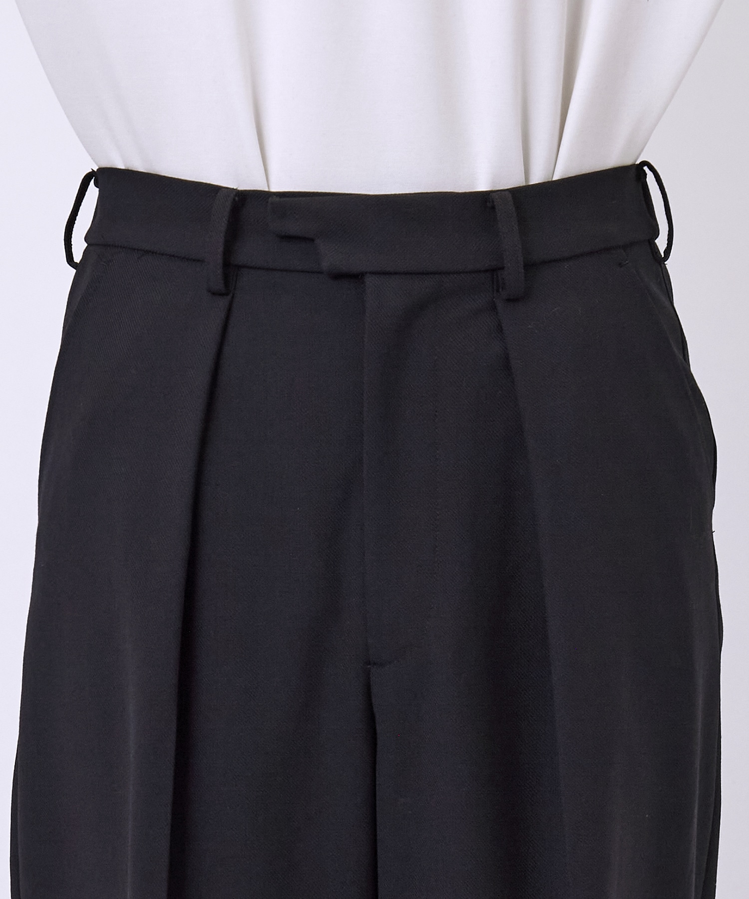 VINTAGE WOOL ONE TUCK WIDE 35SLACKS Name.