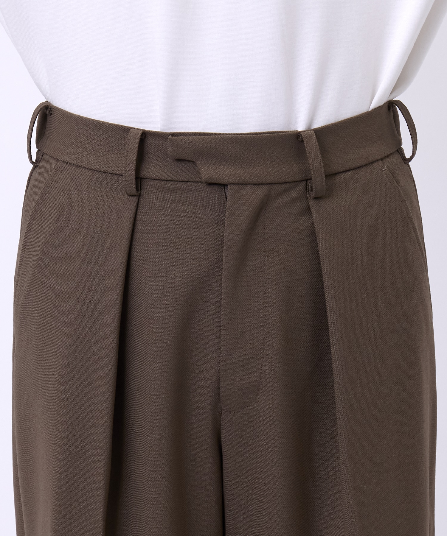 VINTAGE WOOL ONE TUCK WIDE 35SLACKS Name.