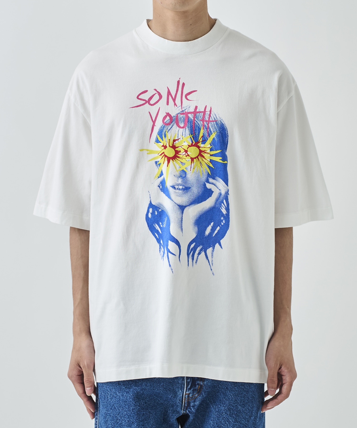 Sunburst Print Tee WIDE blurhms
