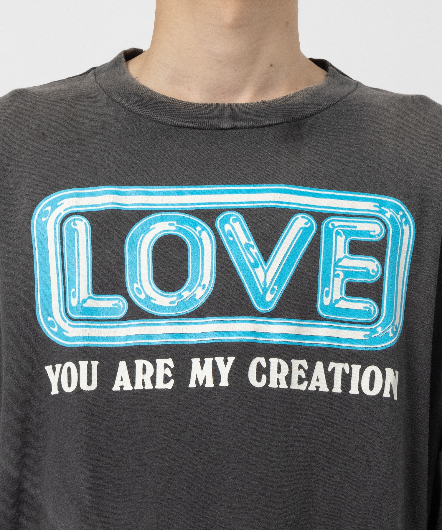 SM-YS1-0000-014/LS TEE/LOVE/BLACK SAINT M××××××