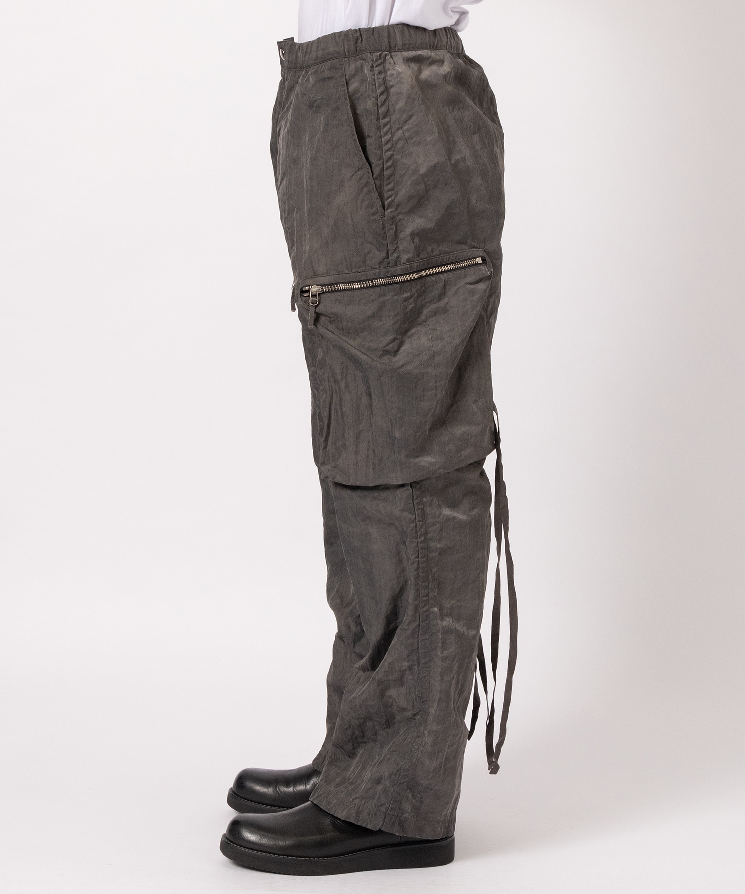 GARMENT DYED NYLON  CARGO TROUSERS NULABEL CM1YOK42