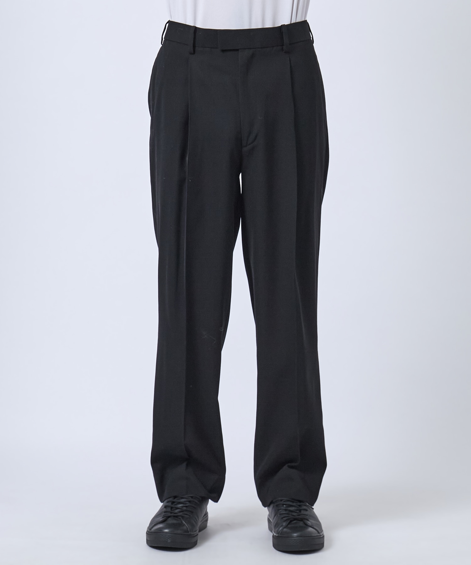 VISCOSE WOOL WIDE SLACKS STUDIOUS