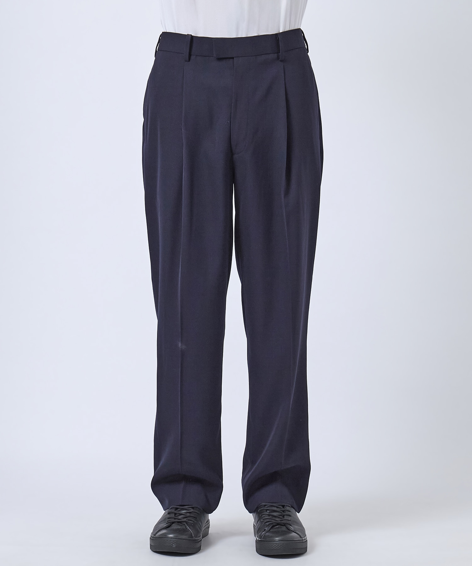 VISCOSE WOOL WIDE SLACKS STUDIOUS