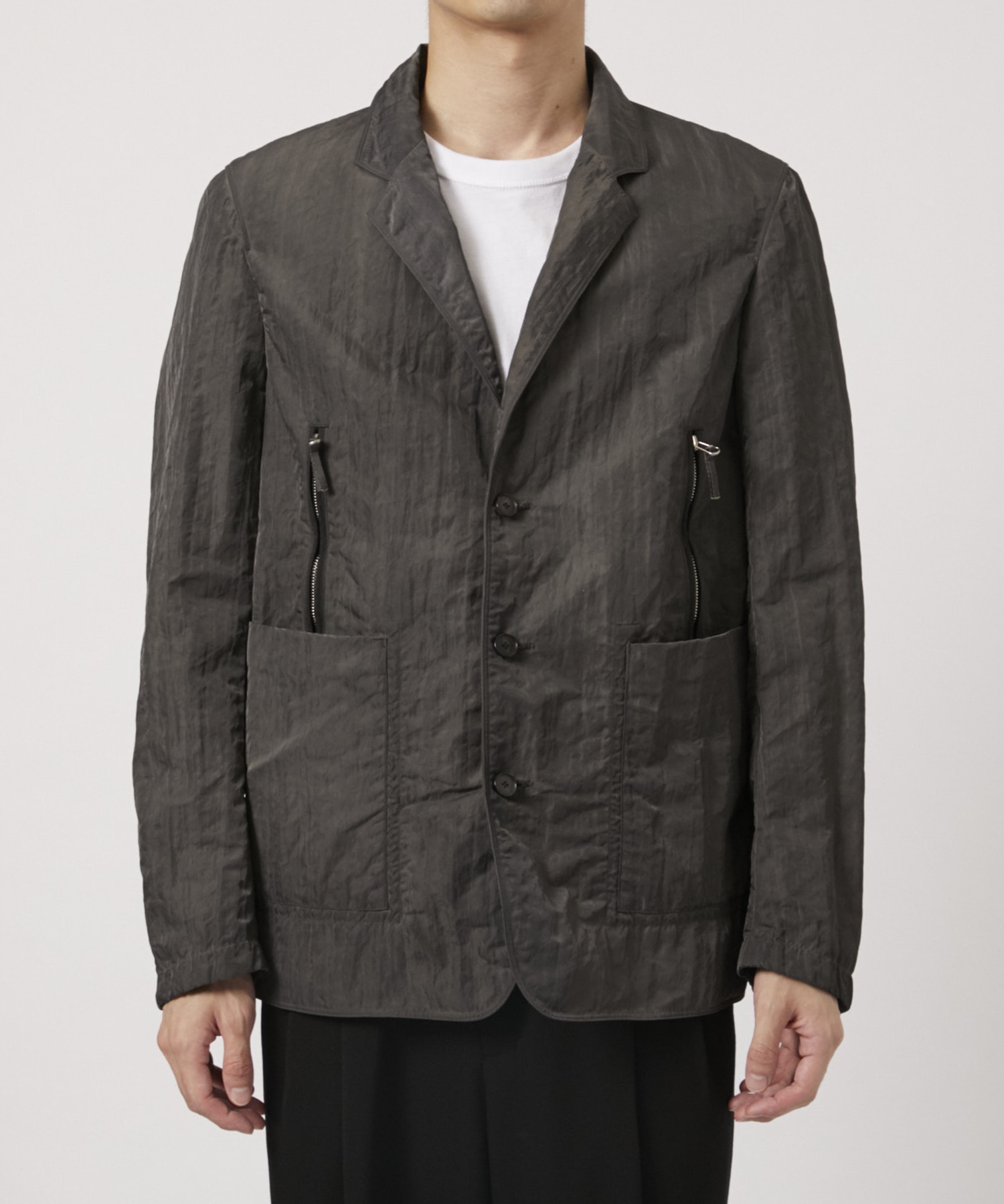 GARMENT DYED NYLON BLAZER NULABEL CM1YOK42