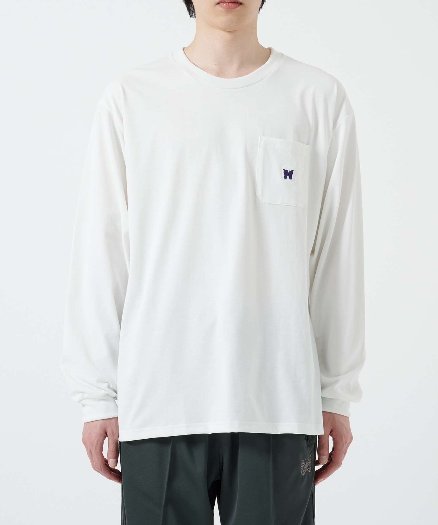 L/S Crew Neck Tee - Poly Jersey NEEDLES