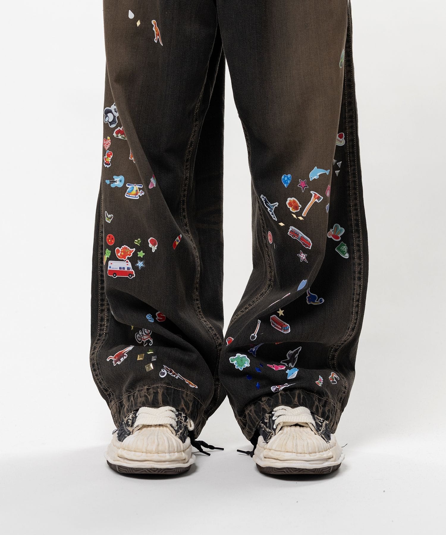 BAKER JEANS w STICKER Maison MIHARA YASUHIRO