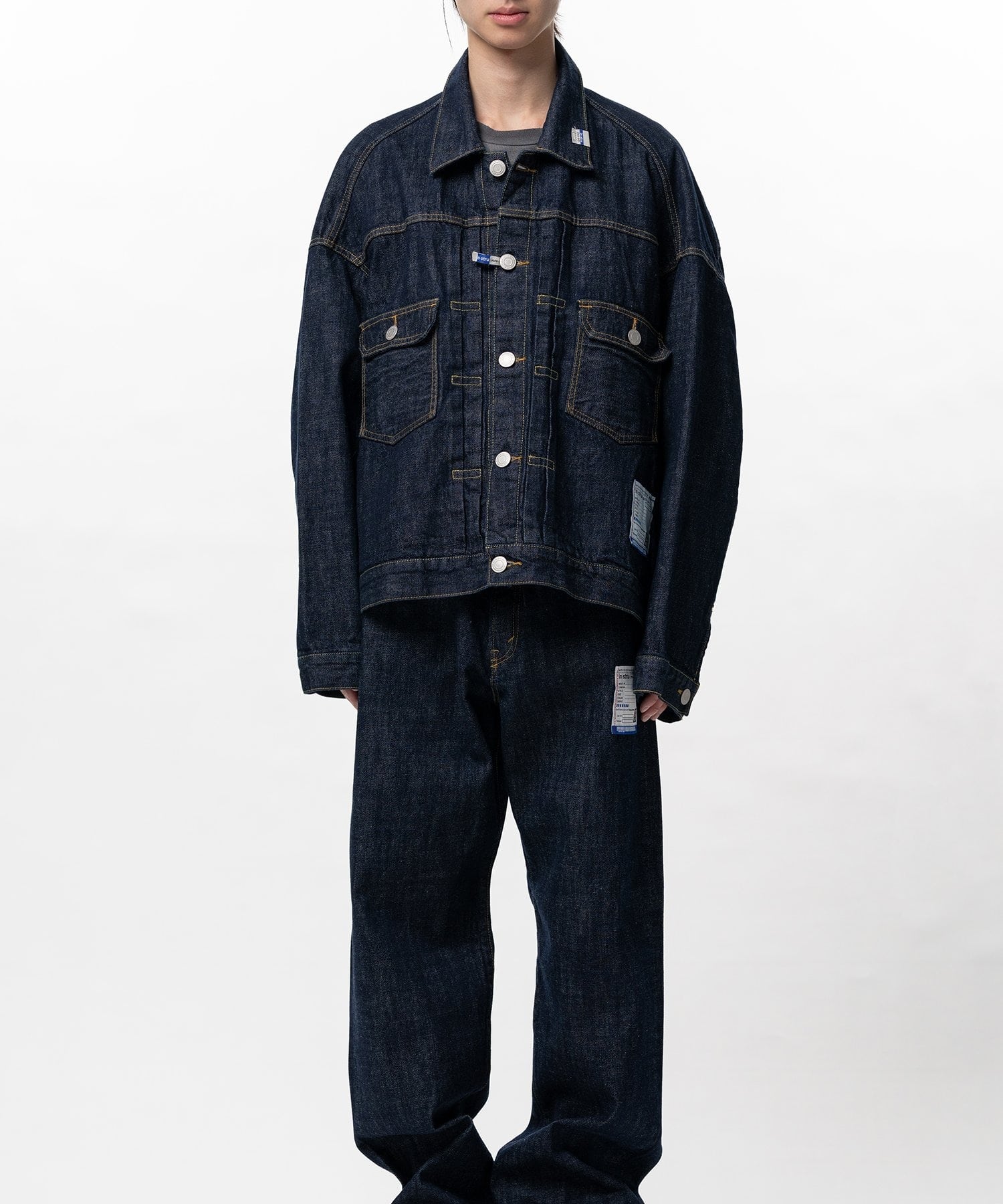 ONE WASHED SELVAGE DENIM JACKET in・stru(men-tal)