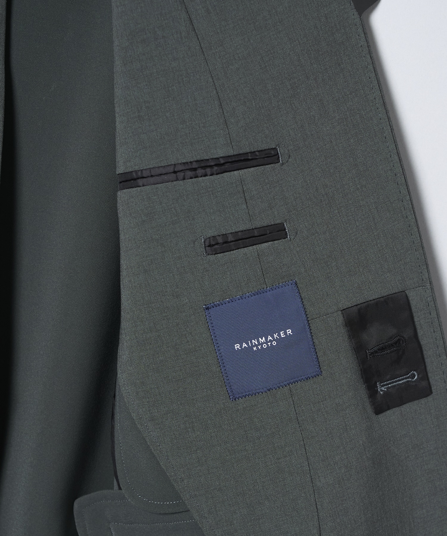 DOUBLE CLOTH SHAWL COLLAR LONG JACKET RAINMAKER