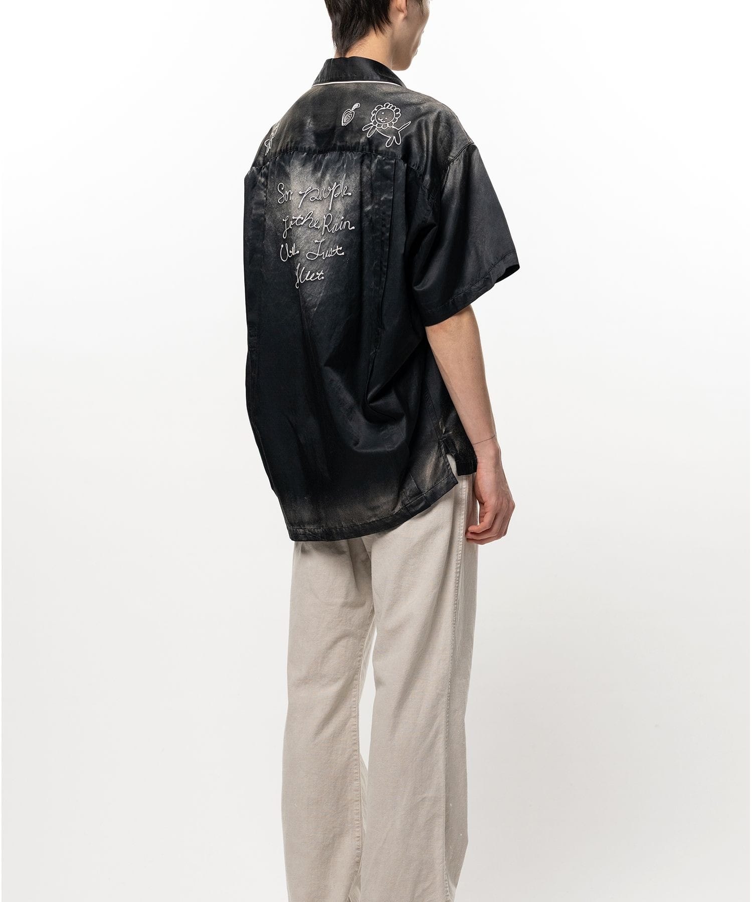 SUN FADE H/S SATIN SHIRTS Maison MIHARA YASUHIRO