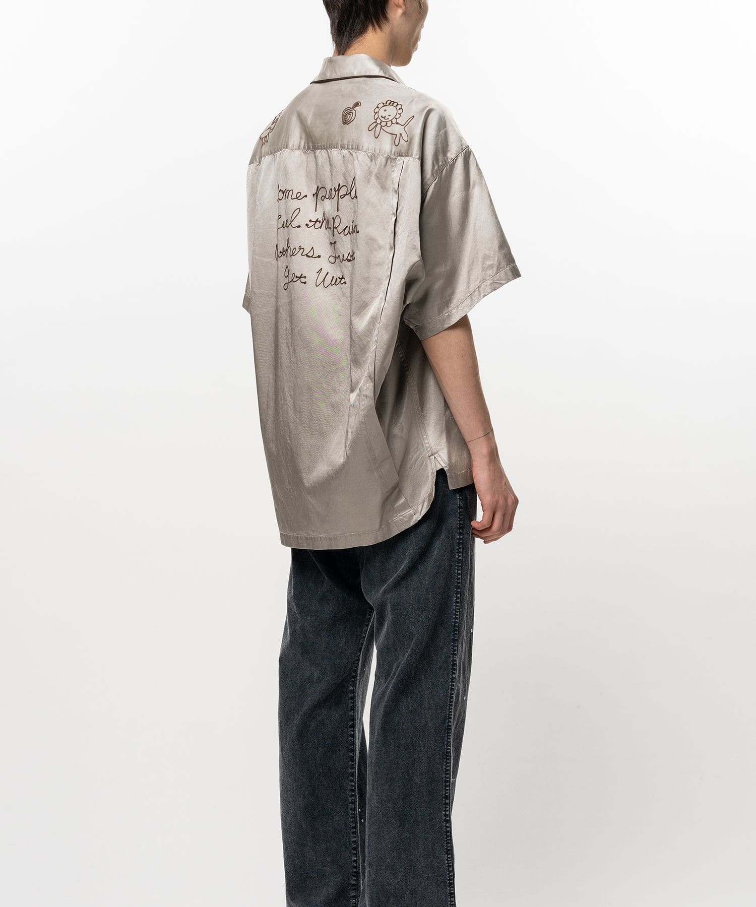 SUN FADE H/S SATIN SHIRTS Maison MIHARA YASUHIRO