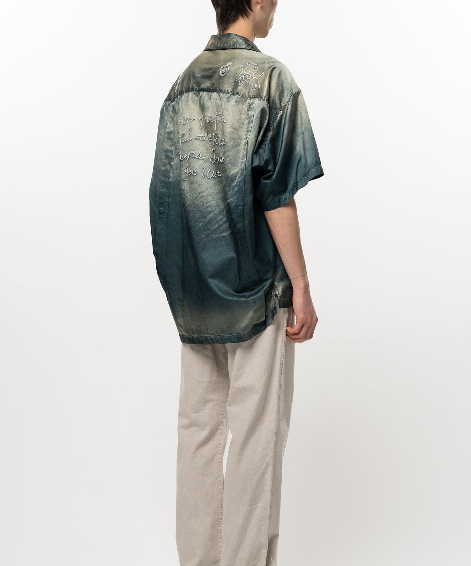 SUN FADE H/S SATIN SHIRTS Maison MIHARA YASUHIRO