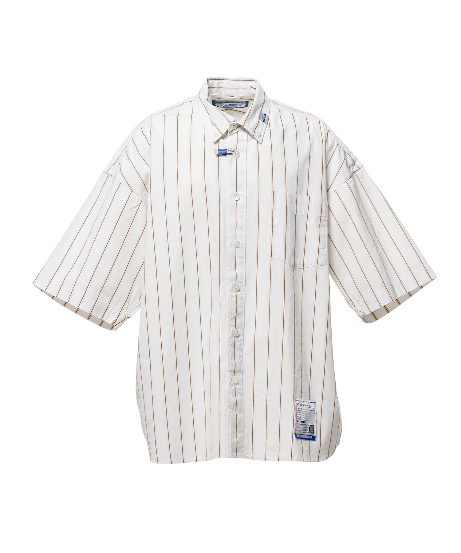 COTTON HIGH DENSITY STRIPE SS SHIRTS in・stru(men-tal)