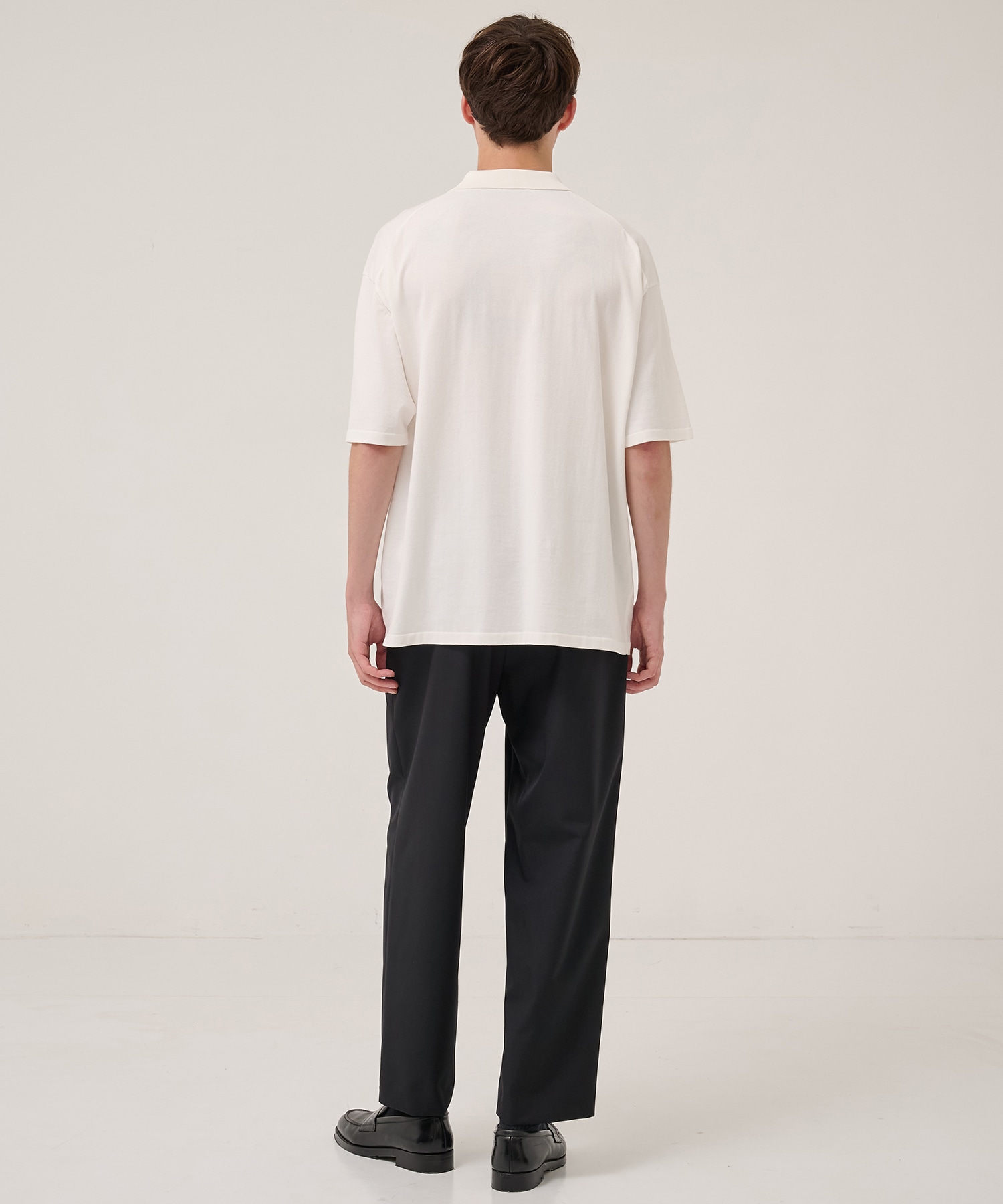 FRESCA KNIT HAIF SLEEVE POLO SWEATER ATON