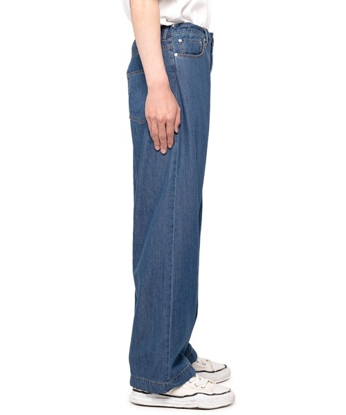 COTTON TENCEL DENIM BAGGY PANTS in・stru(men-tal)