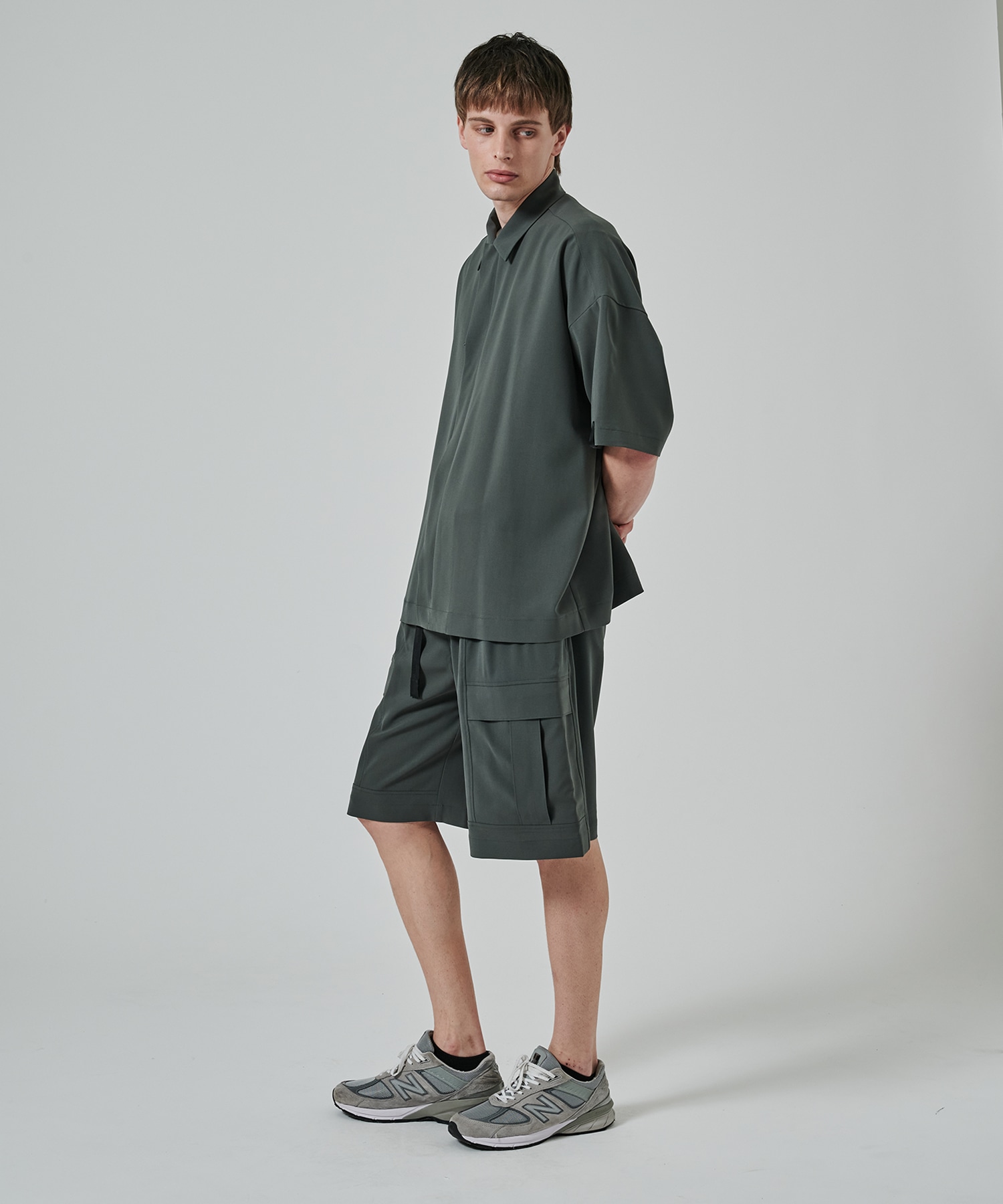 2251-SH58-003 ZIP UP HALF SLEEVE SHIRT N.HOOLYWOOD