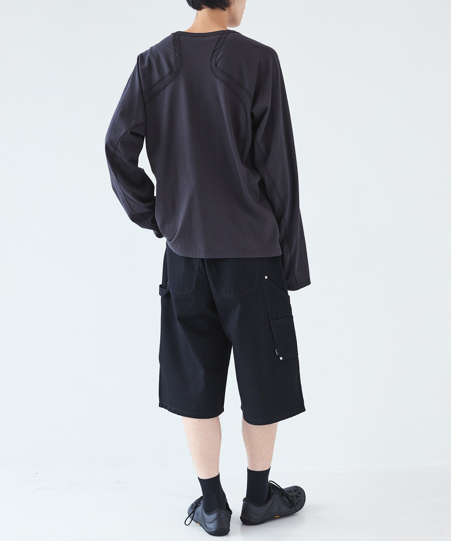 別注 OW DOUBLE KNEE DENIM SHORTS JieDa