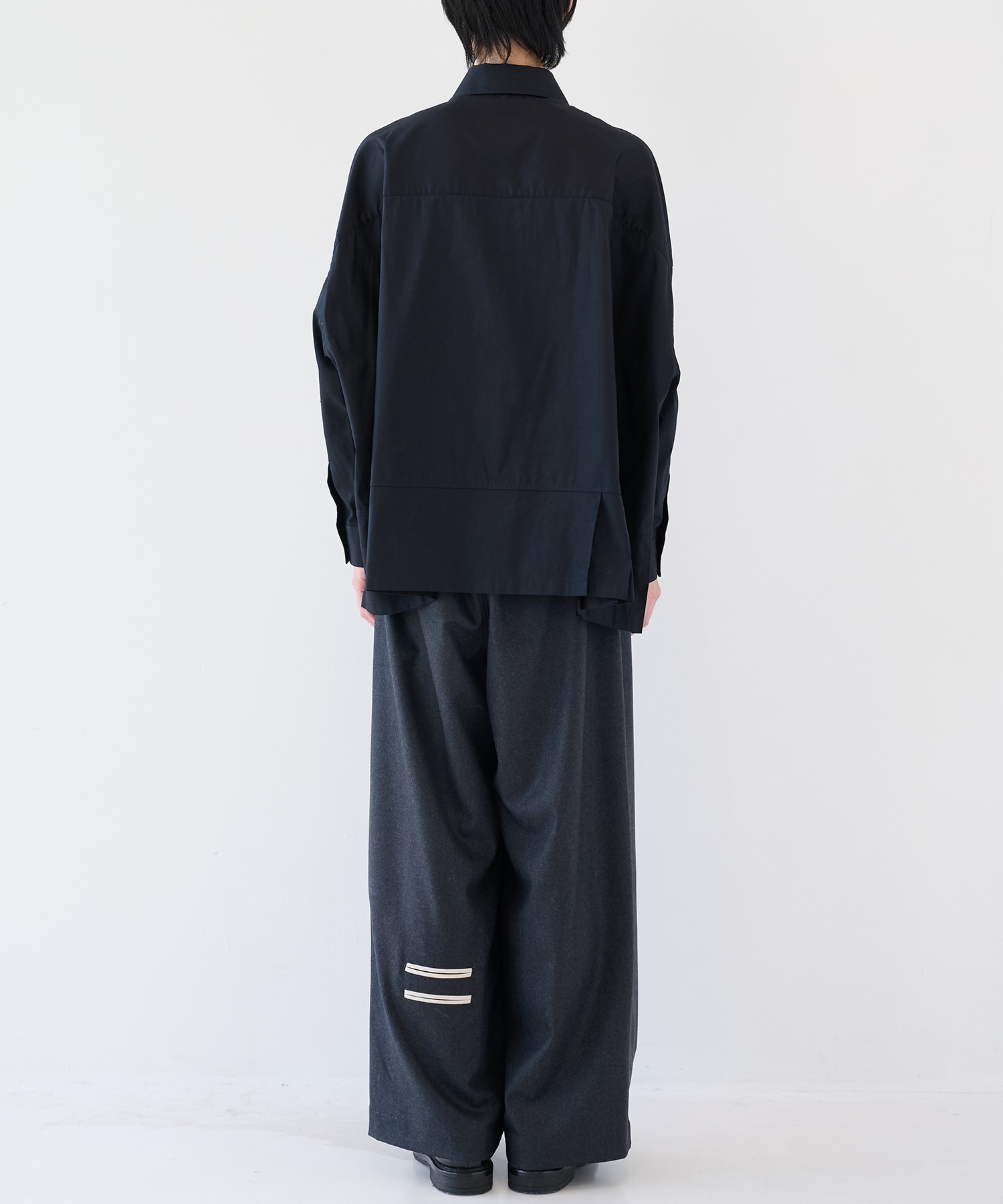 アシンメトリービッグシャツ SHAREEF