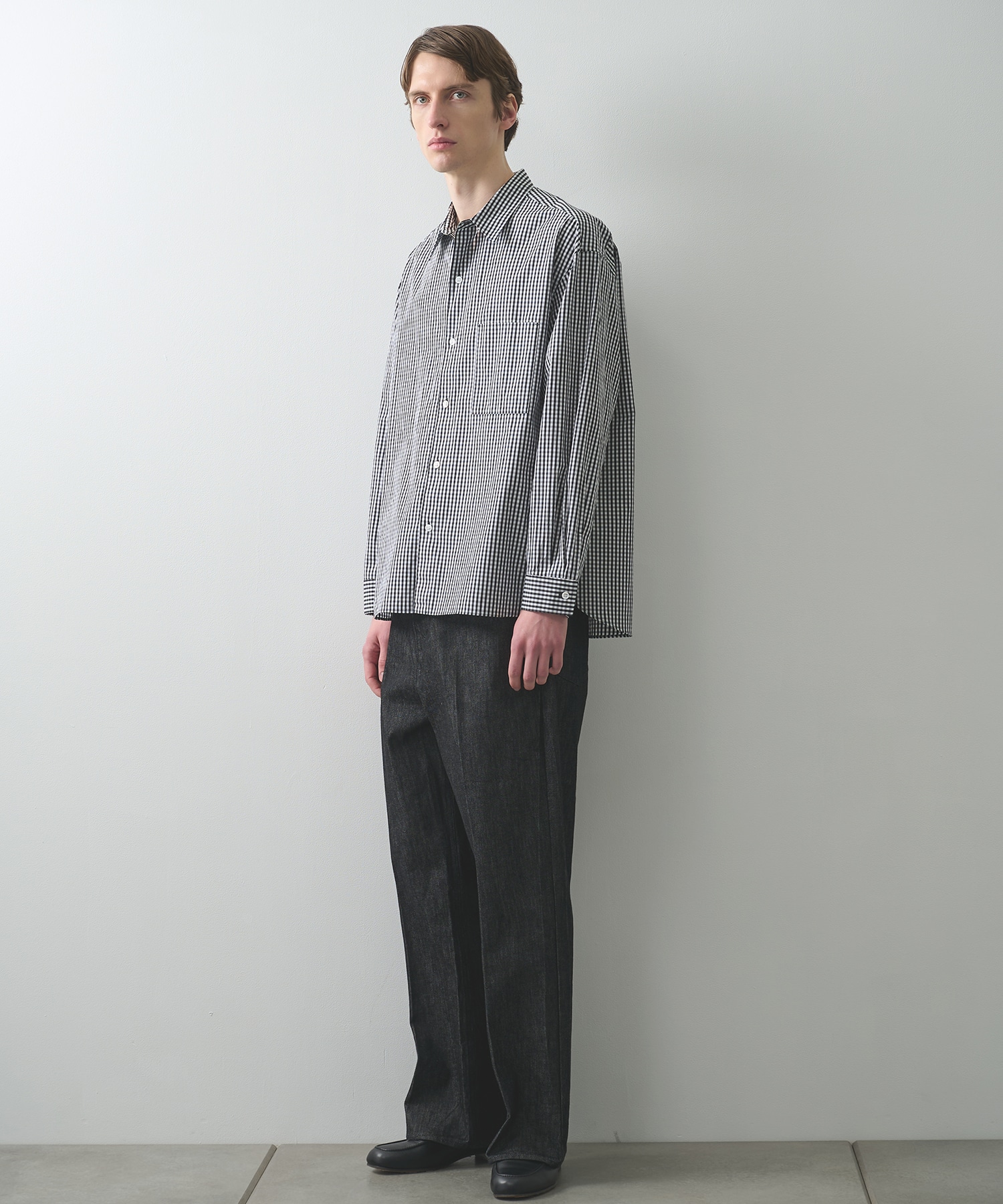 LINTRACK WIDE DENIM TROUSERS STUDIOUS