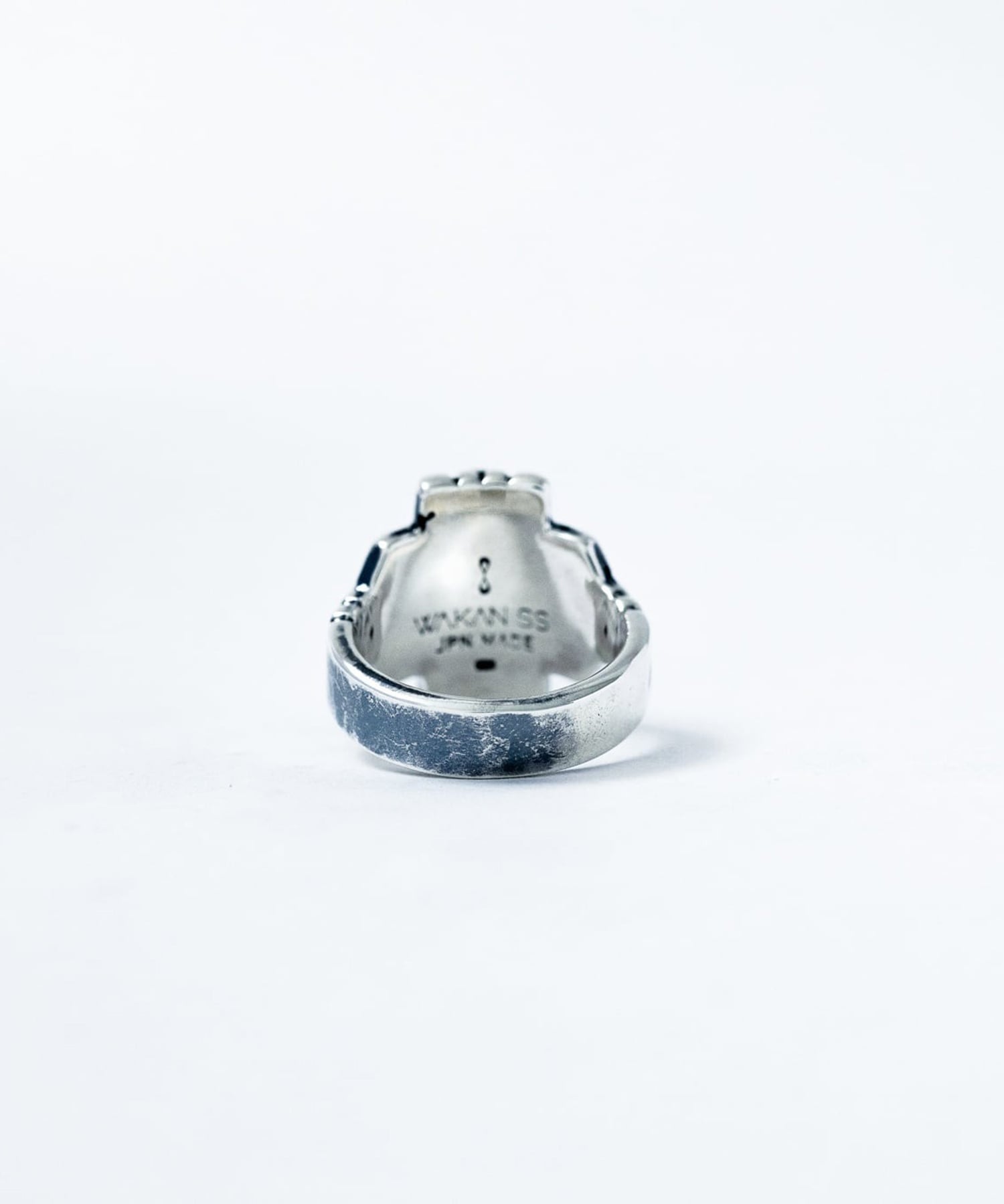 R-074 SV ラピスラズリ付き Brick ring【Rectangle】 WAKAN SILVER SMITH