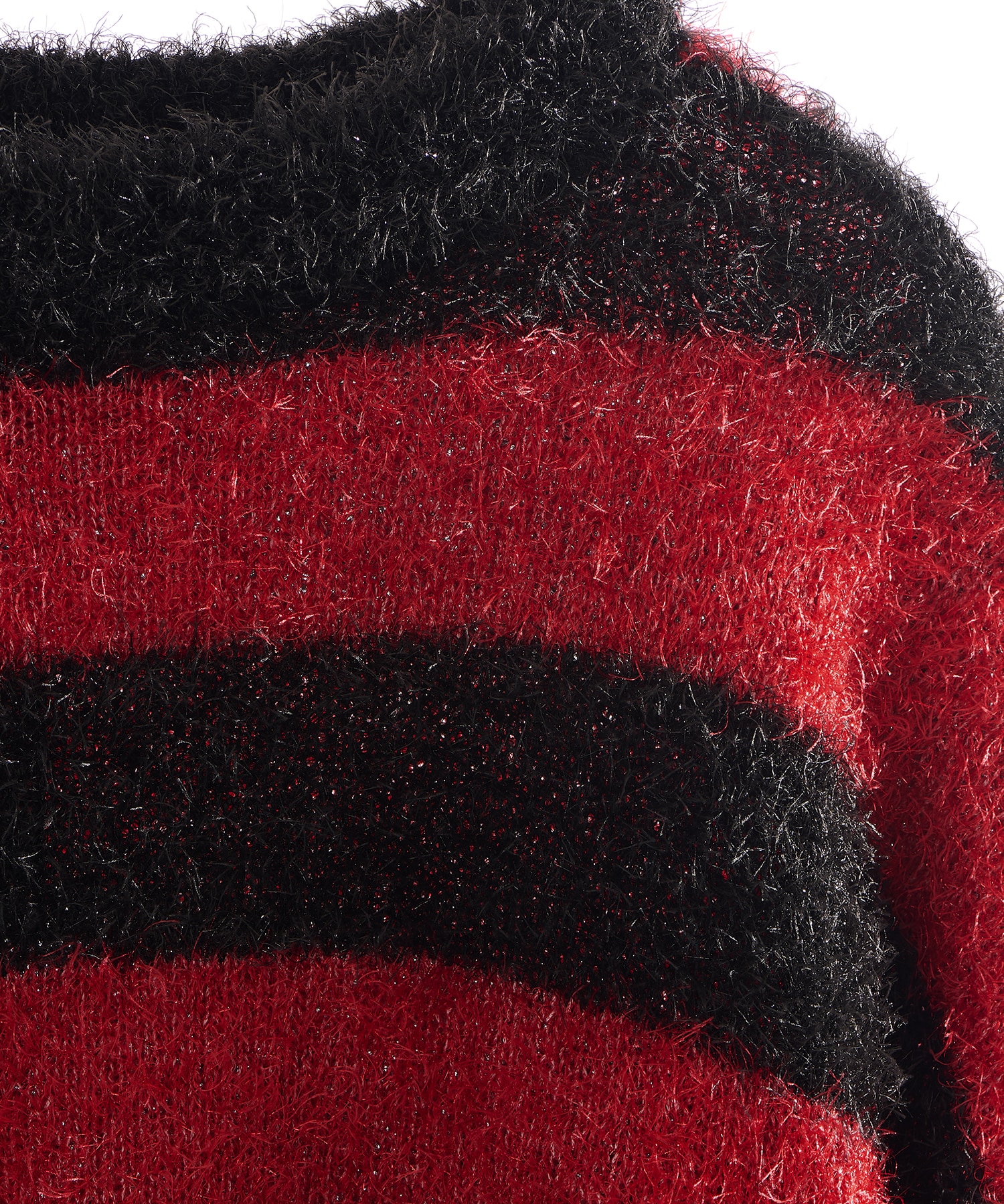 CREW NECK KNIT / GLITTER BORDER / SM-HR1-0000-069 SAINT M××××××