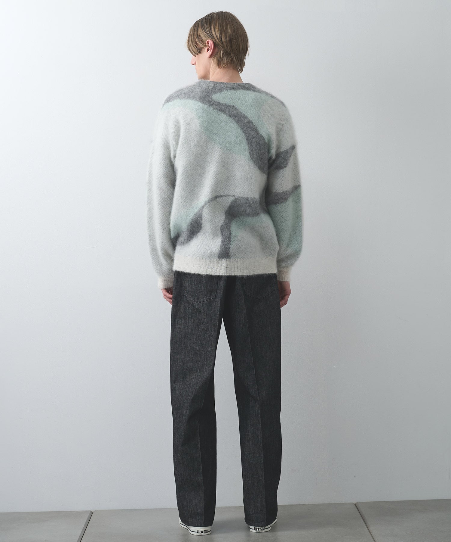 別注 Mohair Jacquard Cardigan WRAPINKNOT