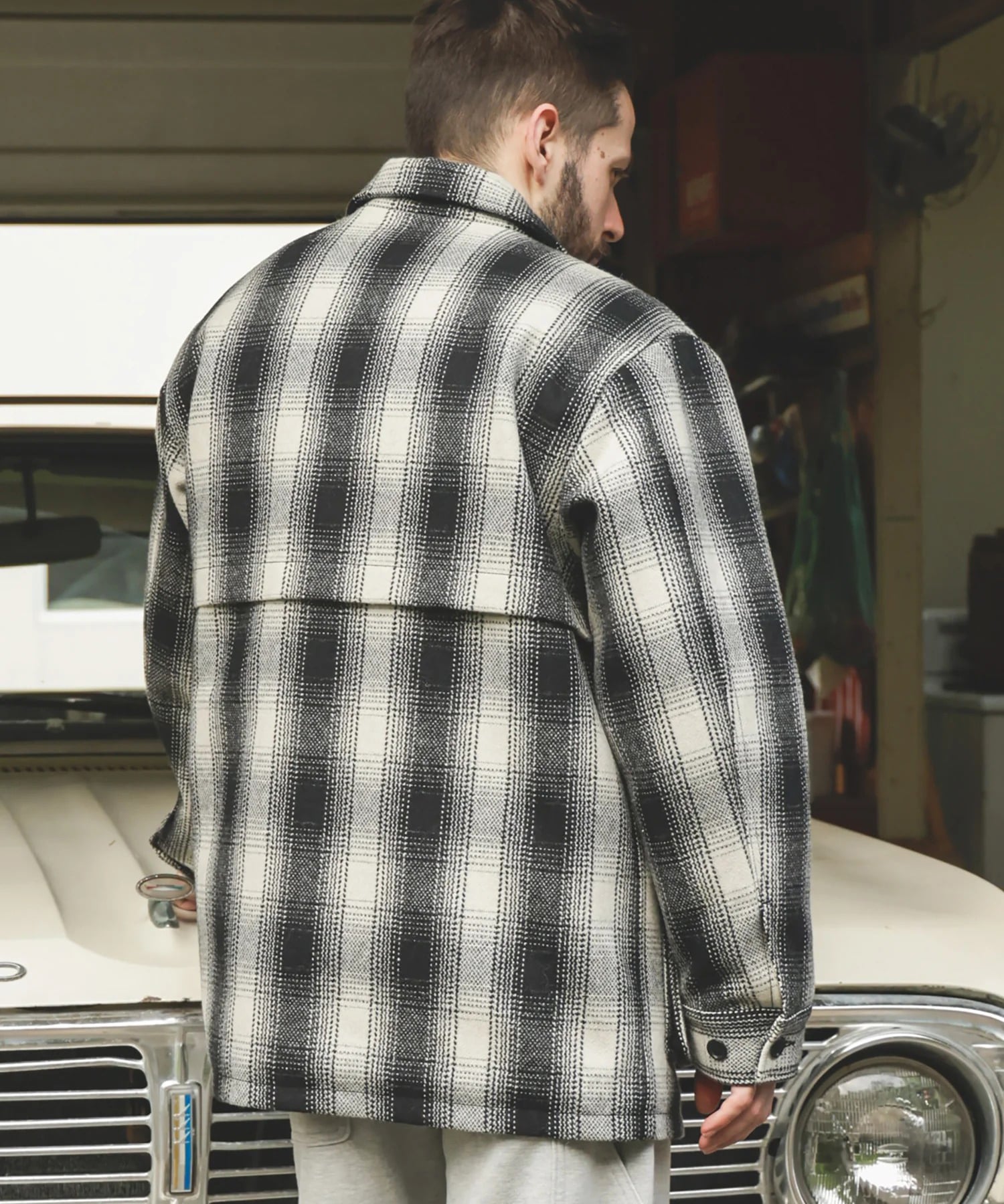 SKOOKUM COLLABORATION /MACKINAW JACKET MR.OLIVE