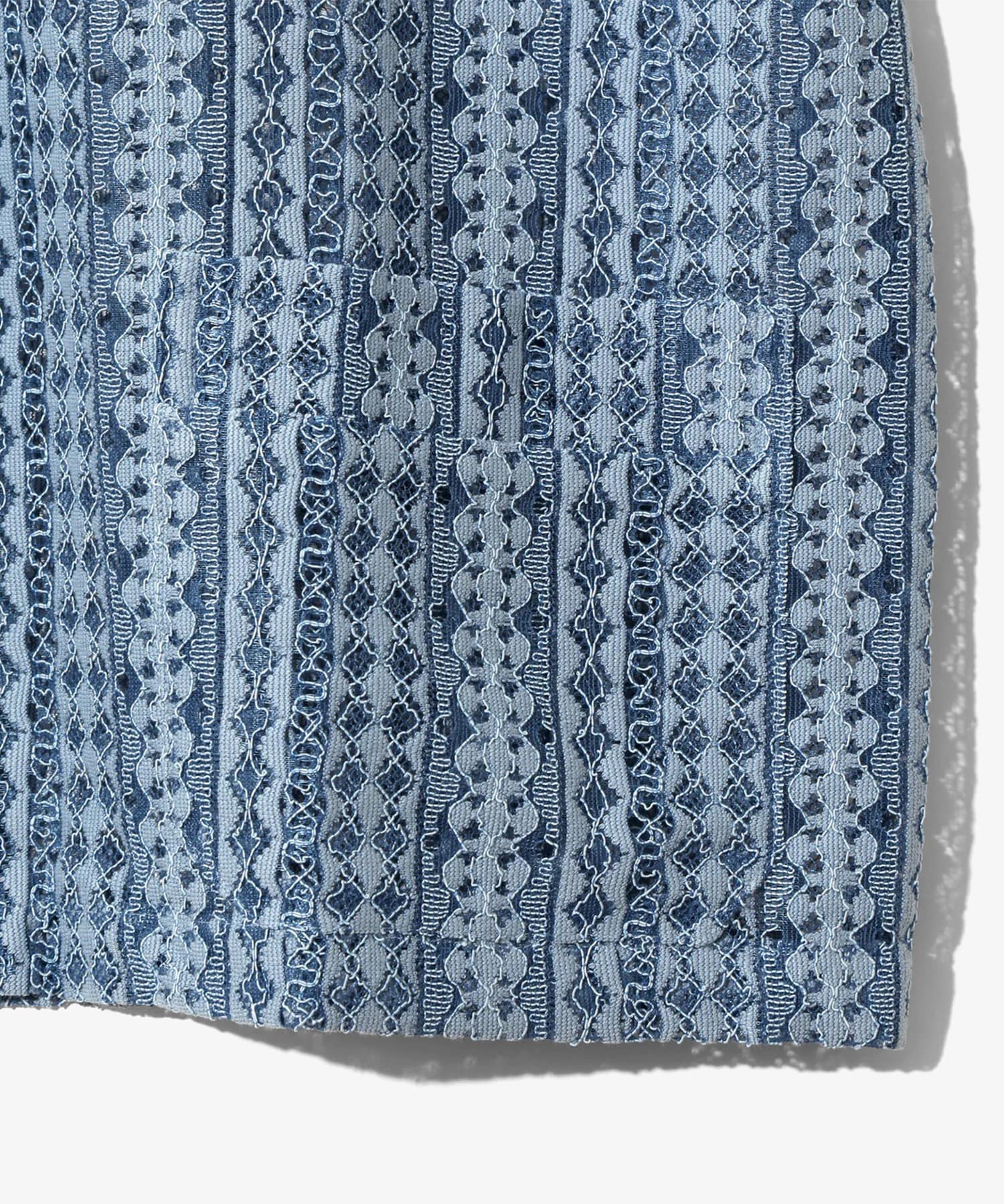 S/S Widespread Collar Shirt - Raschel Lace NEEDLES