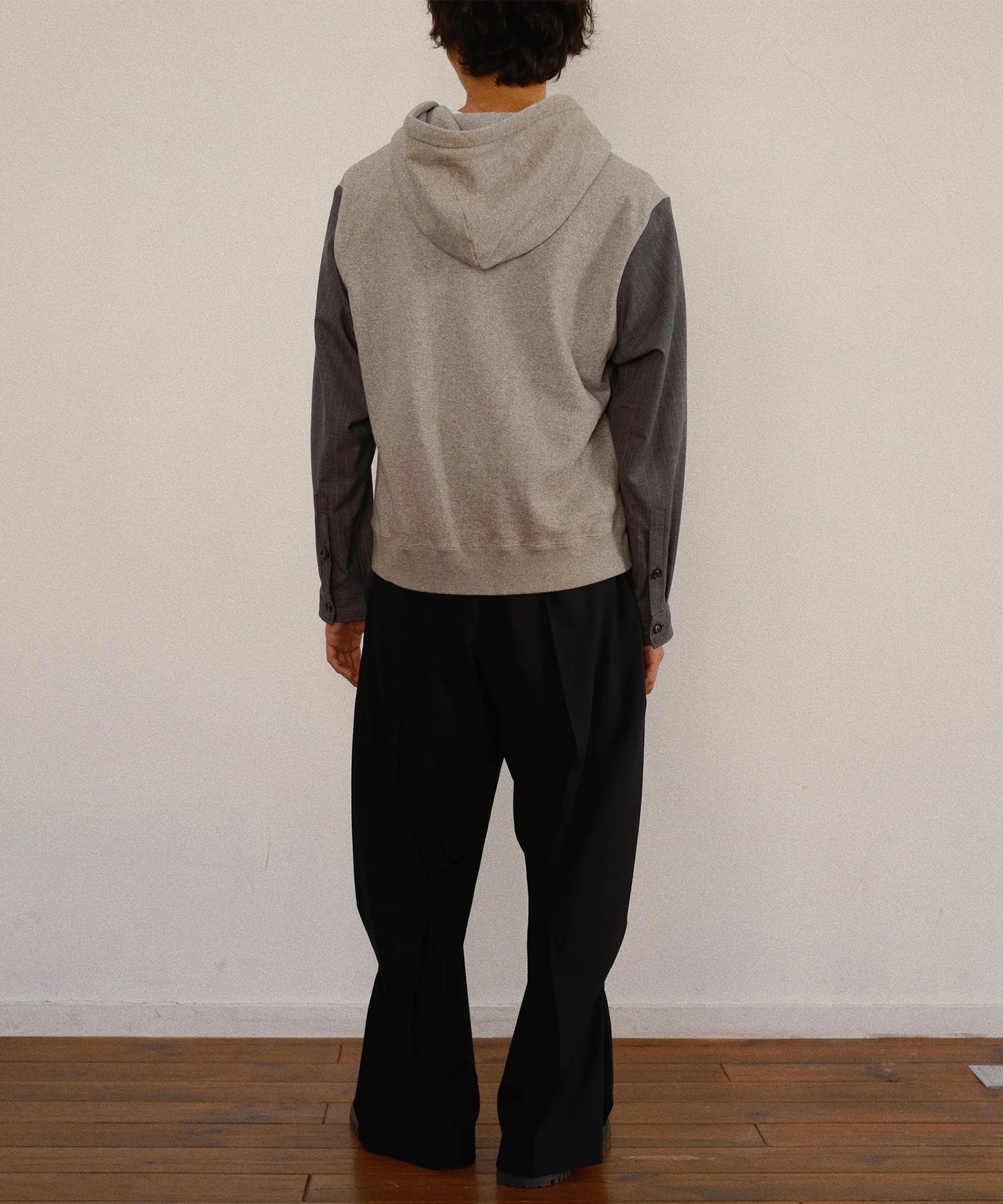 Combination Zip Hoodie KHOKI
