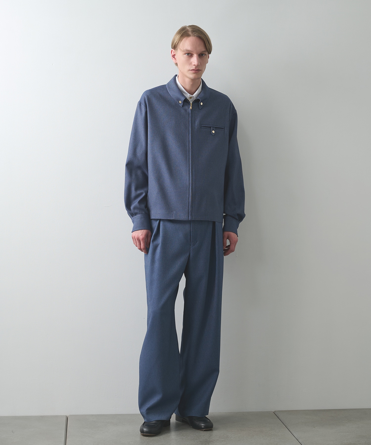 Faux Denim Tuck Wide Pant CULLNI