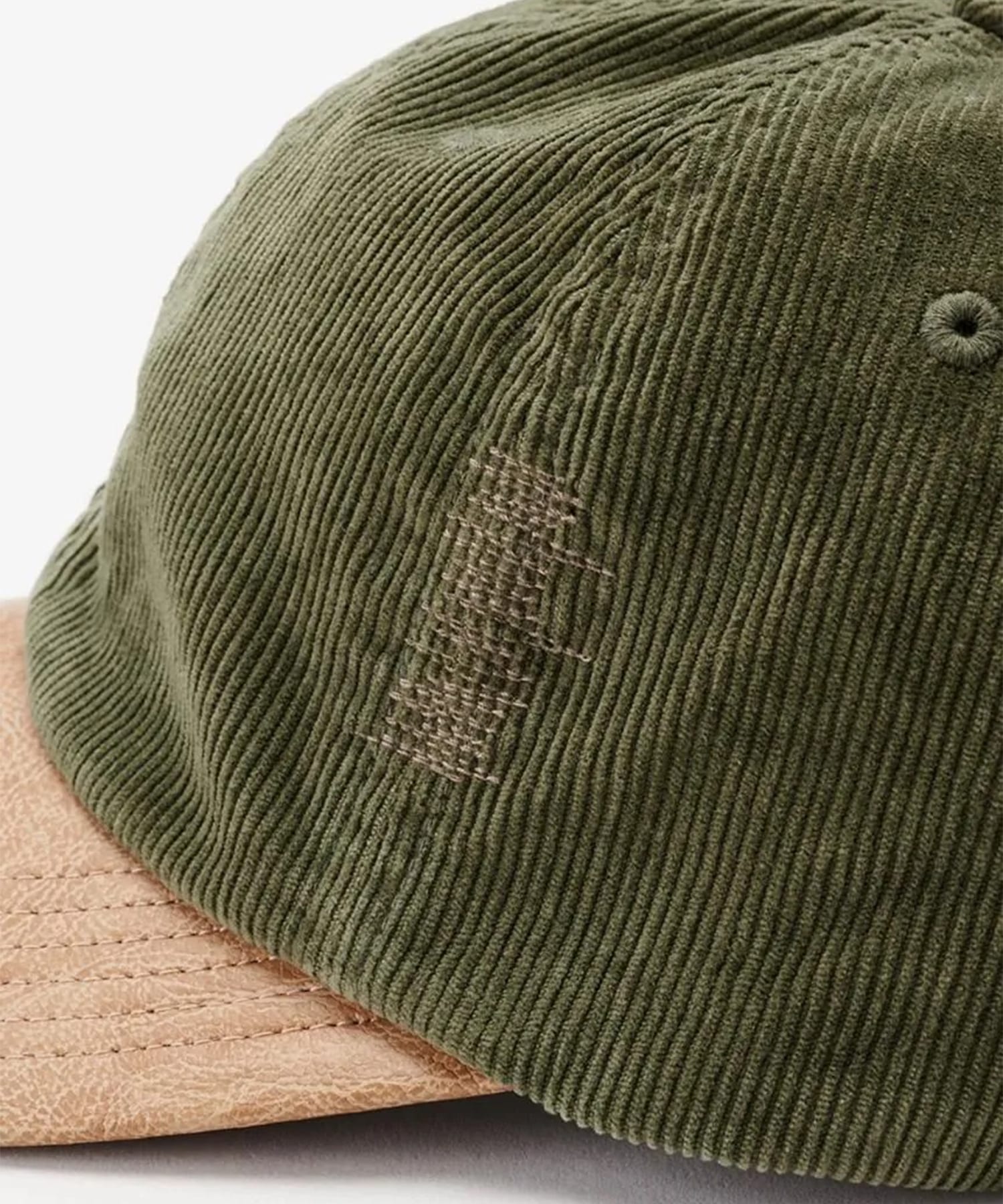 CORDUROY&FAUX LEATHER 6PANEL CAP KIJIMA TAKAYUKI
