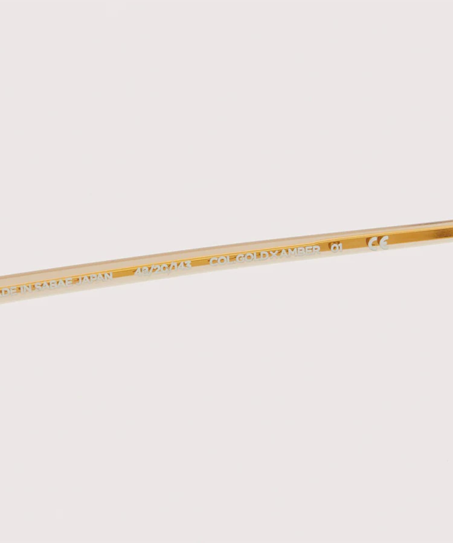 KYOKUSUI #5 RICH AMBER & CHAMPAGNE GOLD × L.SMOKE GREEN NOCHINO OPTICAL