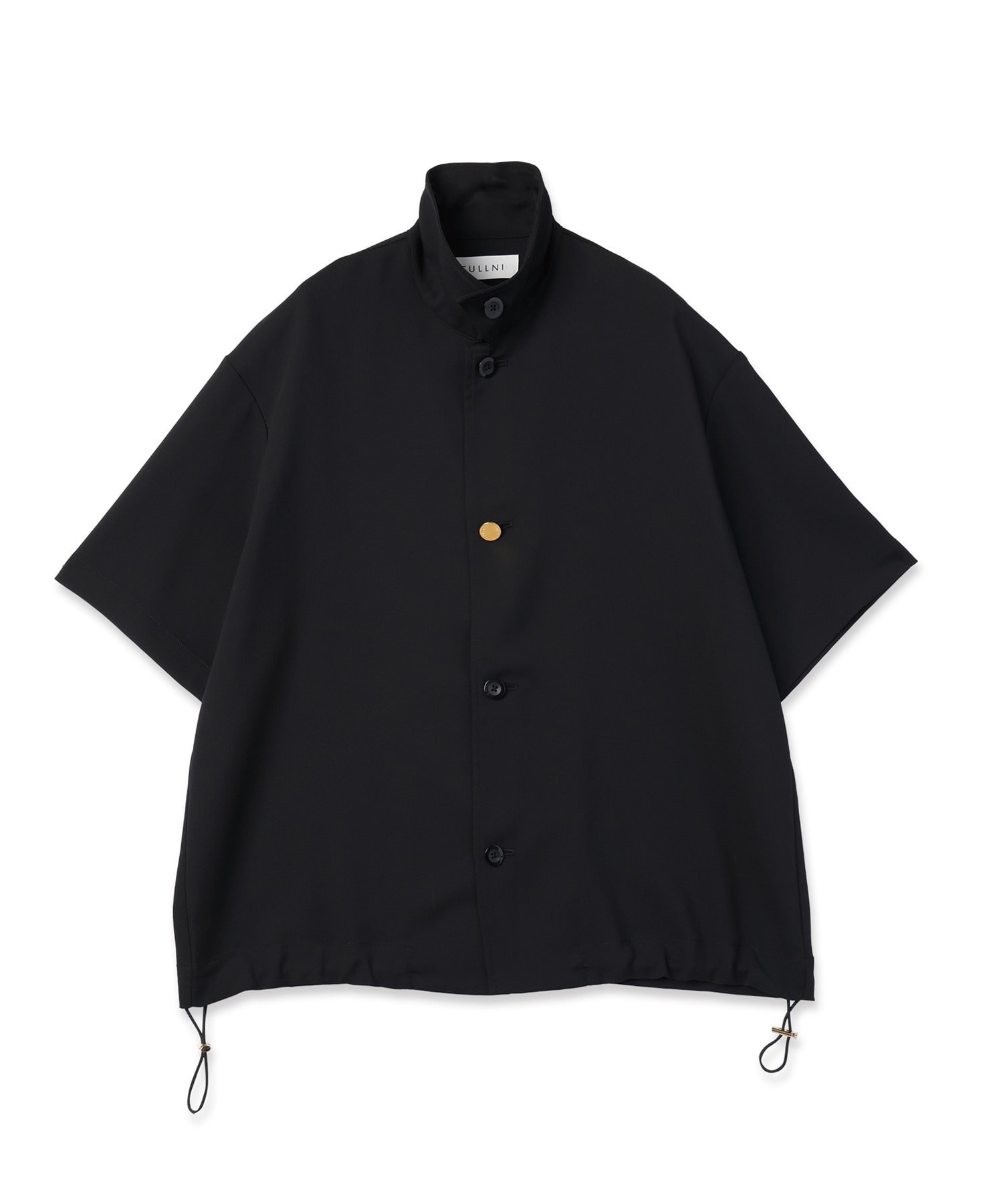 Dry Stretch Cloth Drawstring Short Sleeve Shirt CULLNI