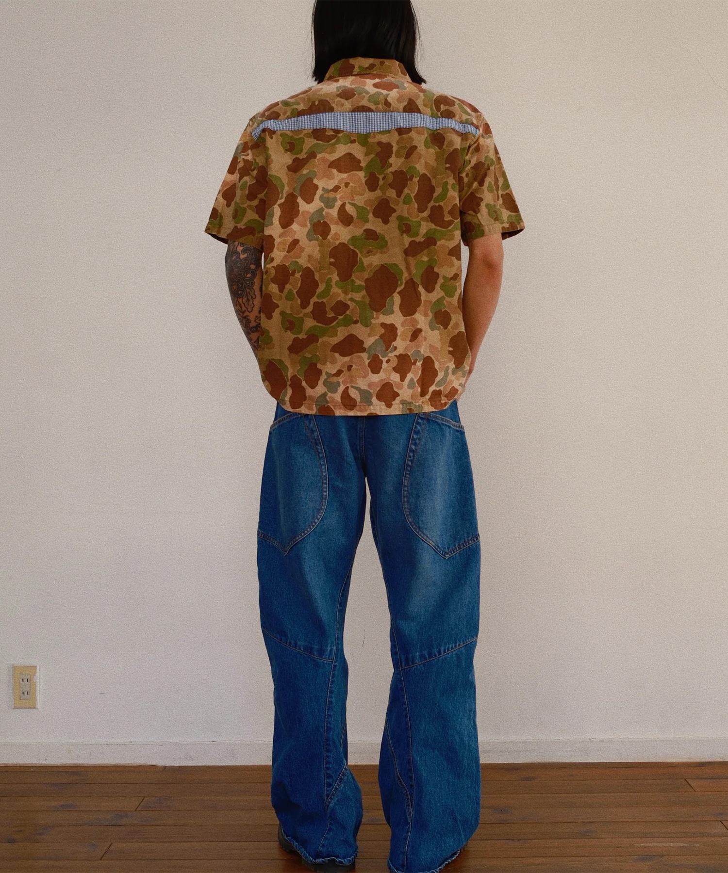 Patchworked Camo Shirt KHOKI