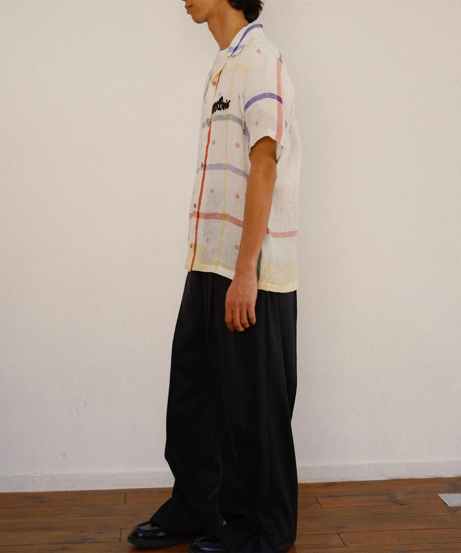 Embroidered Jamdani Shirt KHOKI