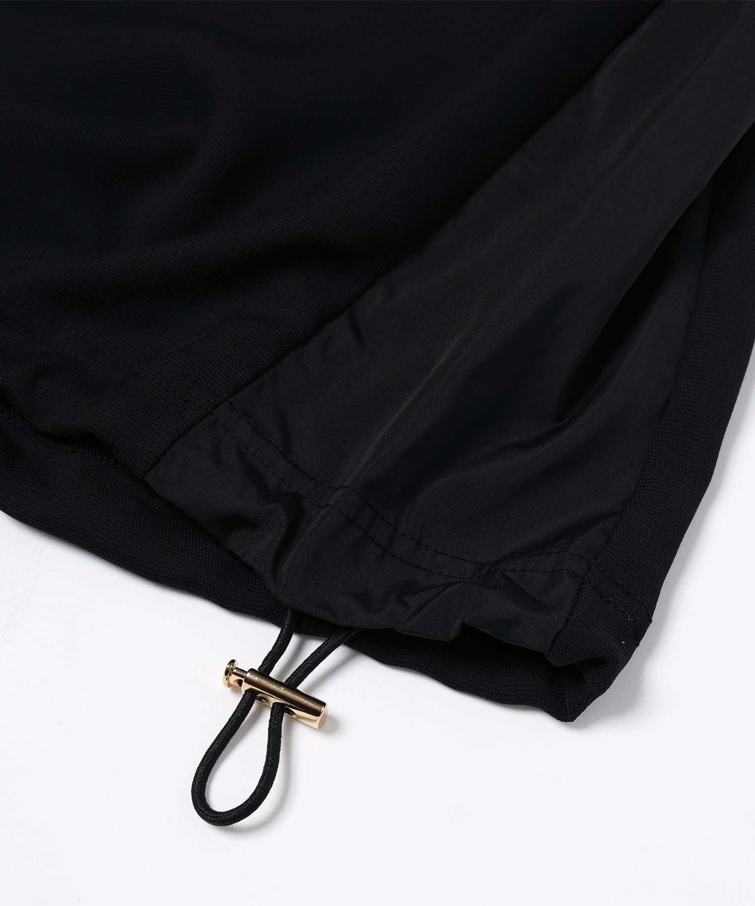 Dry Stretch Cloth Contrast Panel Short Sleeve Pullover CULLNI