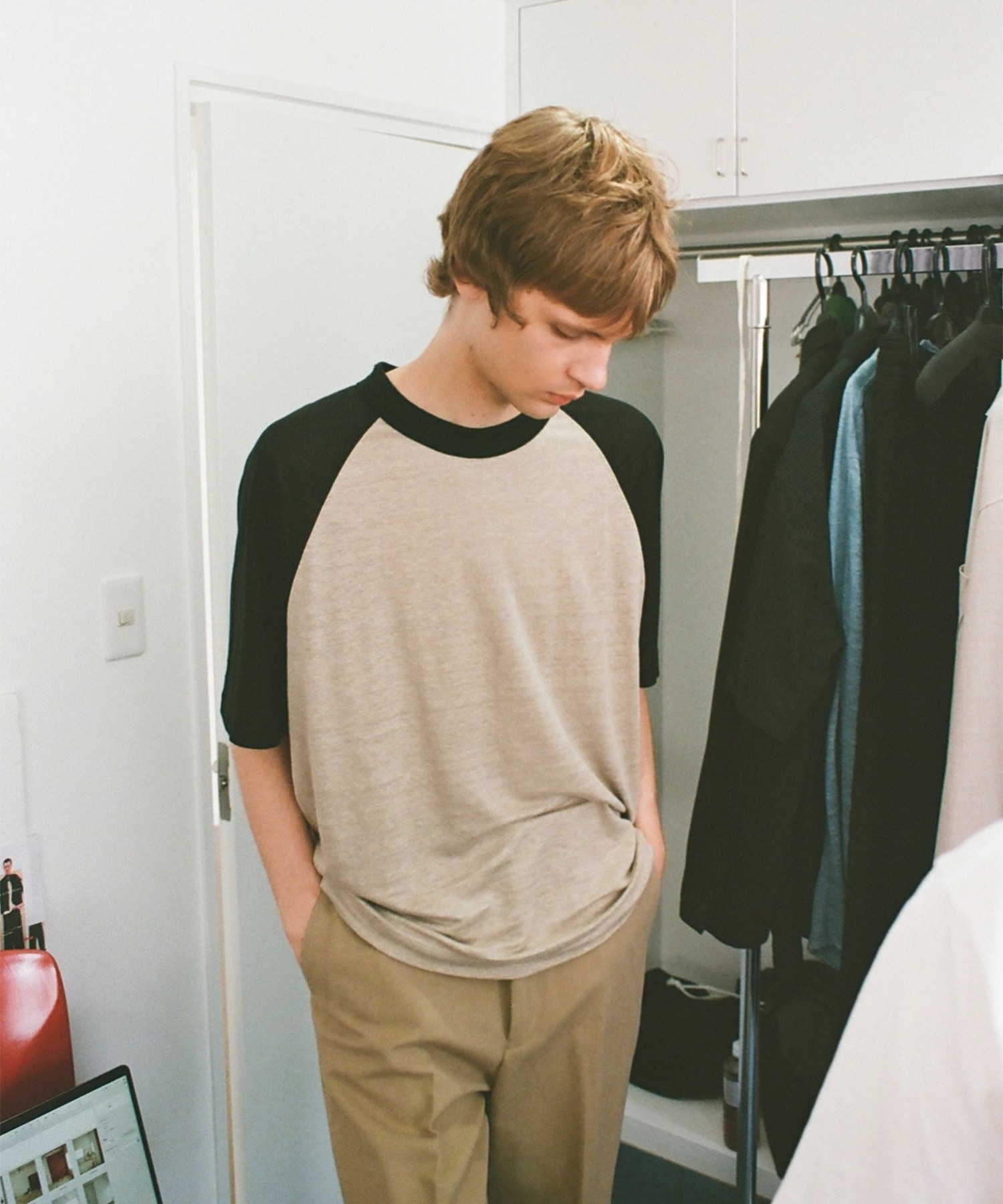 Linen Raglan Sleeve shirt MATSUFUJI