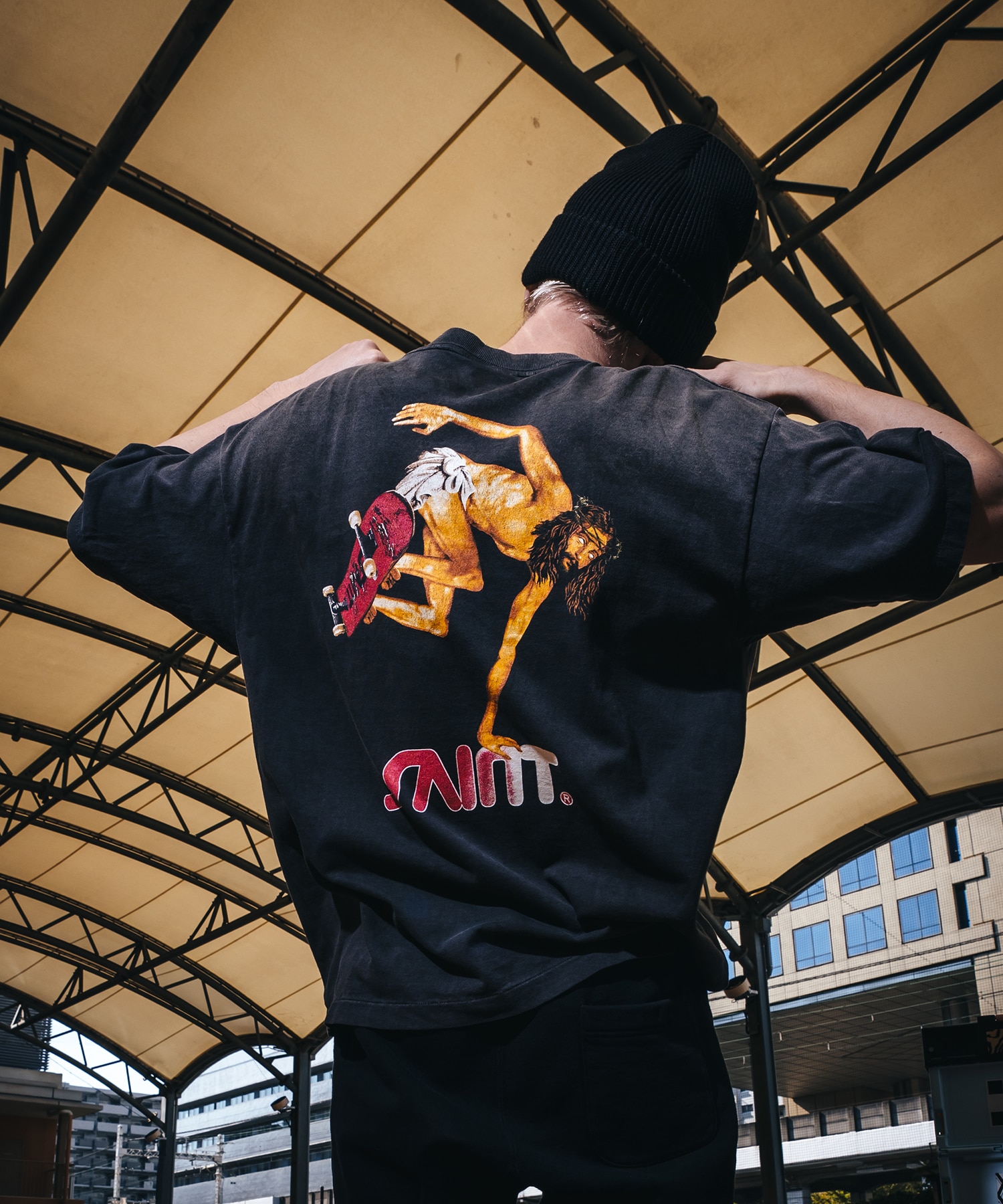 SM-MK8-0000-007/SS T-SHIRT/SKATE/BLACK SAINT M××××××