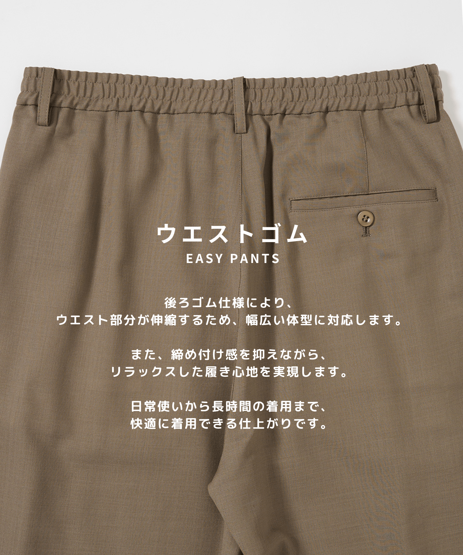 Extra Wool Easy Curve Pants STUDIOUS