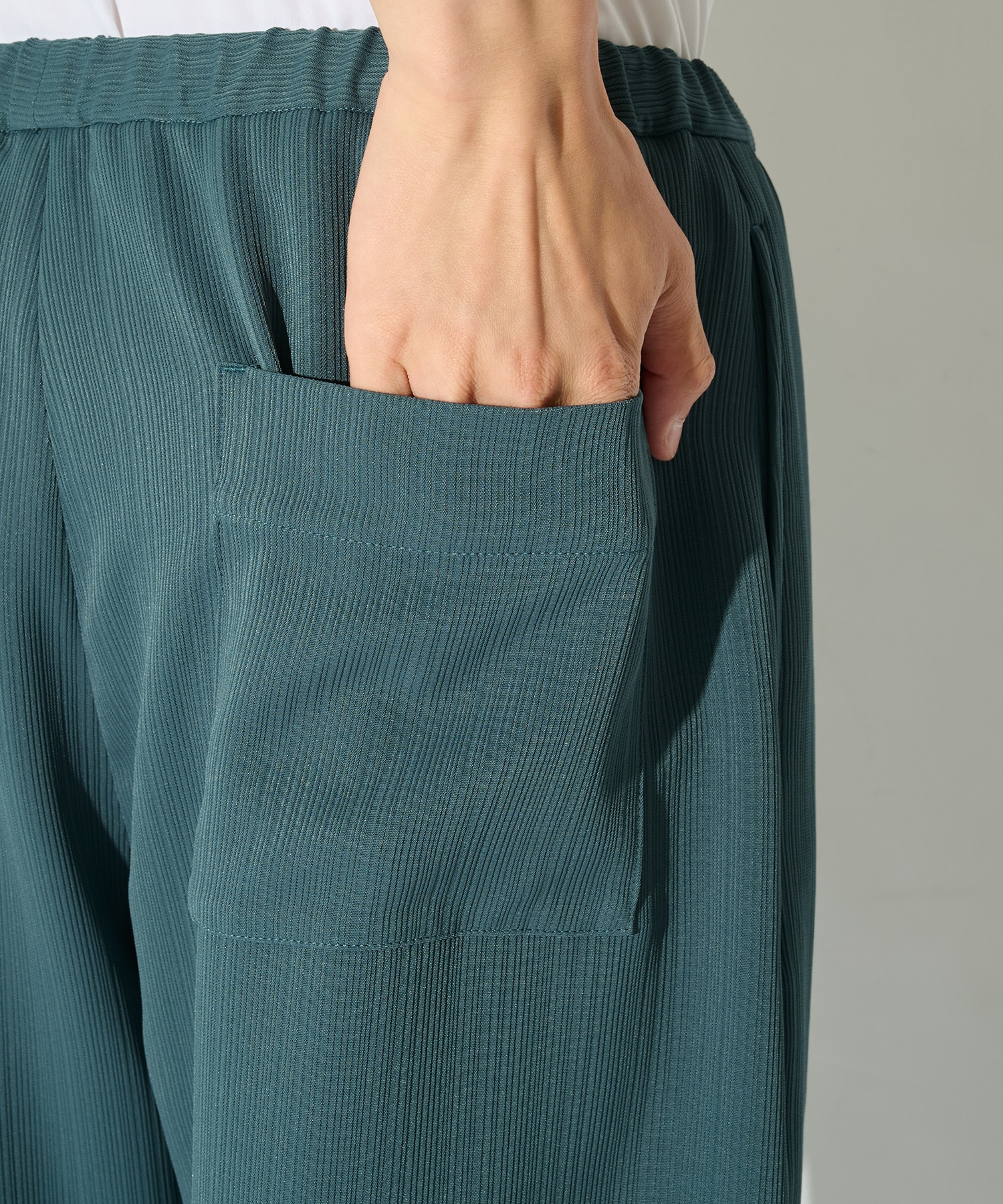 別注 Cord pique Drawstring Relaxed Pants CULLNI