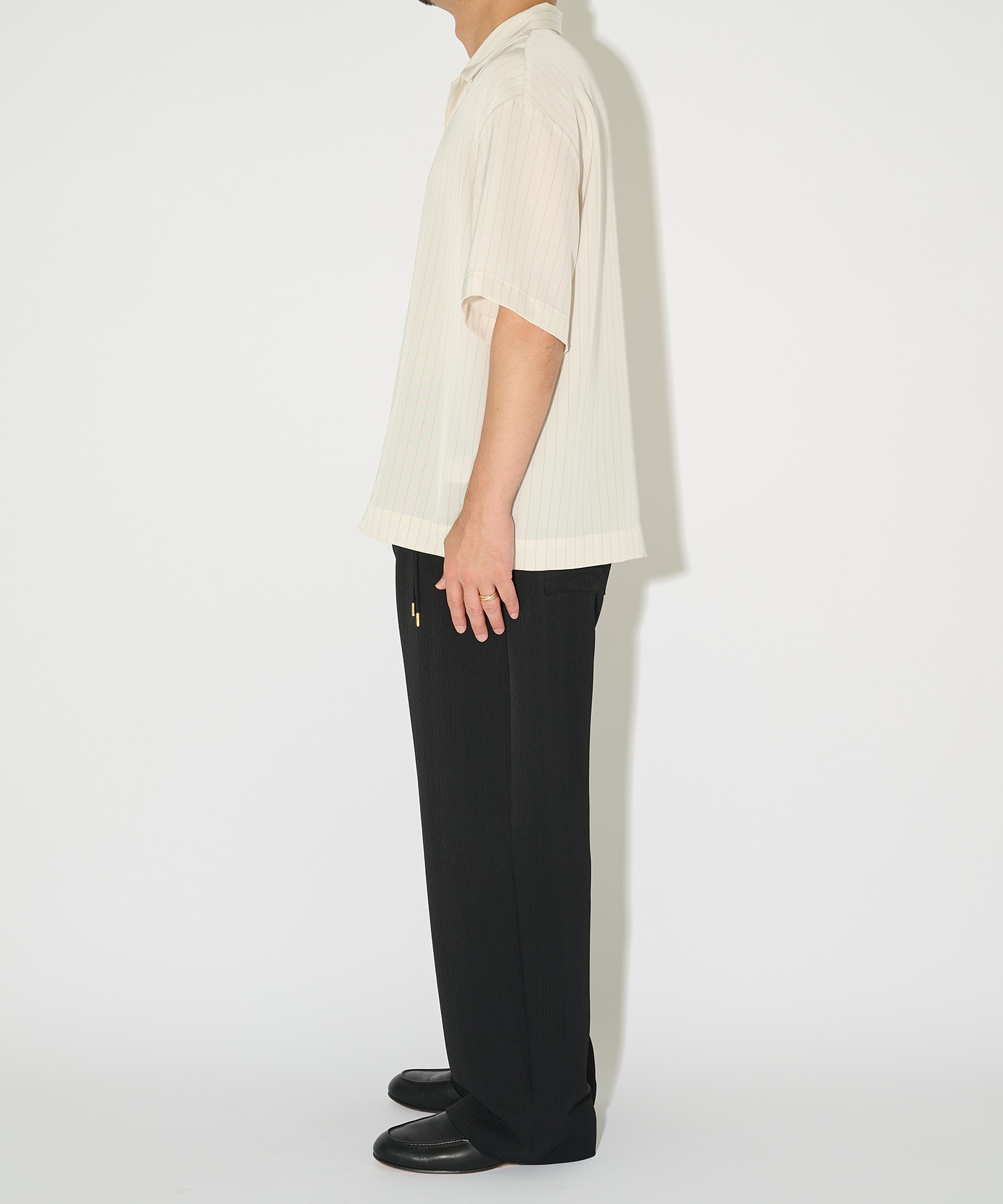 別注 Open Collar Short Sleeve Shirt CULLNI