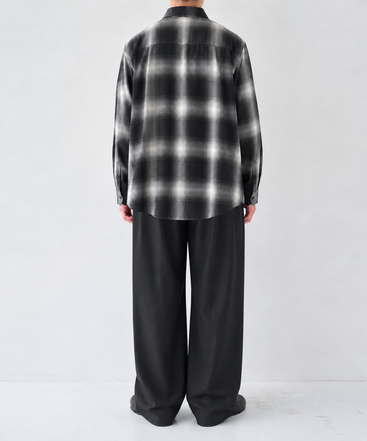 Fine Wool Smooth Check Shirts STUDIOUS
