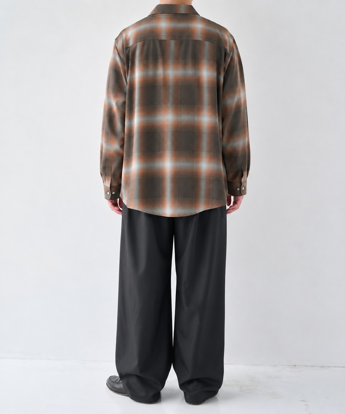 Fine Wool Smooth Check Shirts STUDIOUS