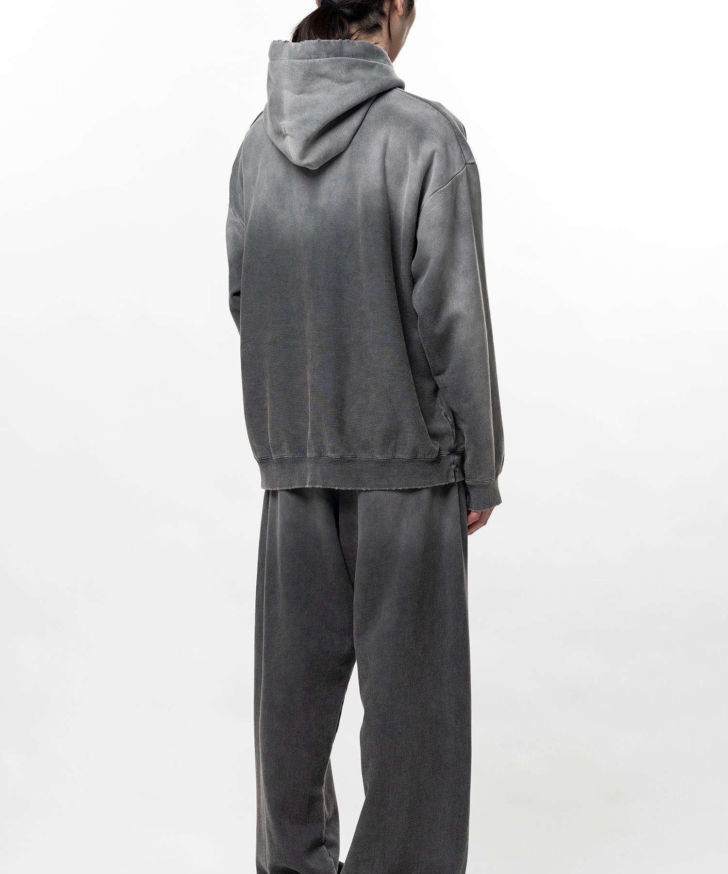 FRENCH TERRY DISTRESSED HOODIE in・stru(men-tal)
