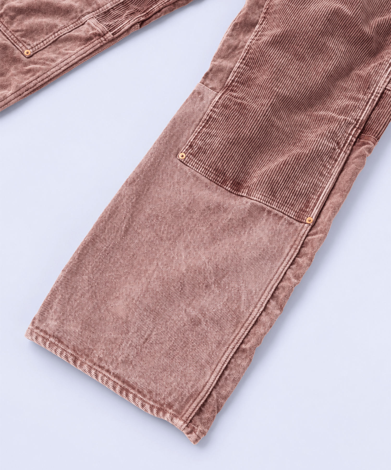 UNEVEN DYED DOUBLE KNEE PANTS SUGARHILL