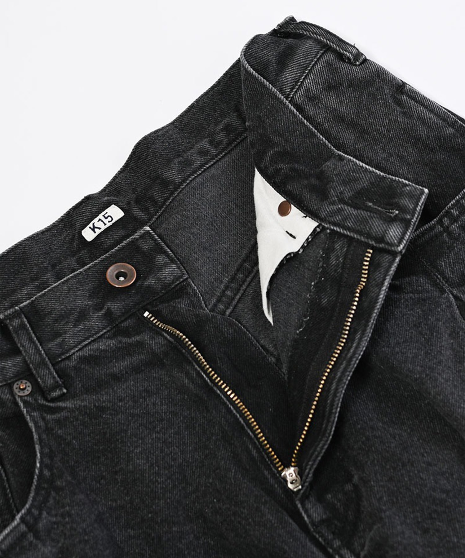 3D cutting denim pants KHOKI